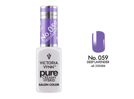 Gellak Victoria Vynn&trade; Gel Nagellak - Gel Polish - Pure Creamy Hybrid  - 8 ml - Lavender  - 059