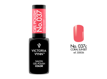 Gellak Victoria Vynn&trade; Gel Nagellak - Salon Gel Polish Color 037 - 8 ml. - Coral Sunset