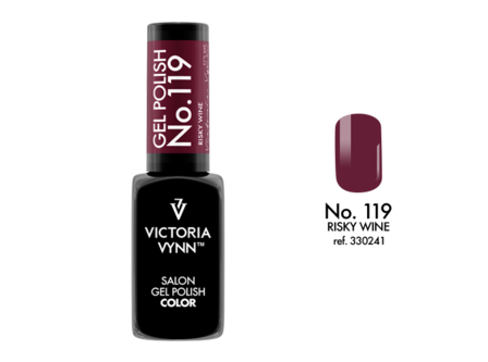 Gellak Victoria Vynn&trade; Gel Nagellak - Salon Gel Polish Color 119 - 8 ml. - Risky Wine