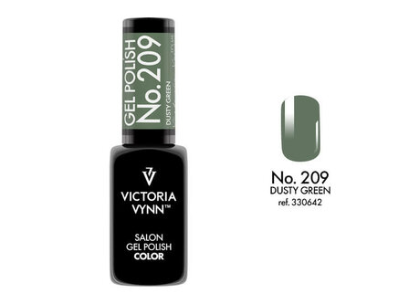 Gellak Victoria Vynn&trade; Gel Nagellak - Salon Gel Polish Color 209 - 8 ml. - Dusty Green