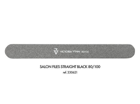 Victoria Vynn&trade; Salon files straight black 80/100