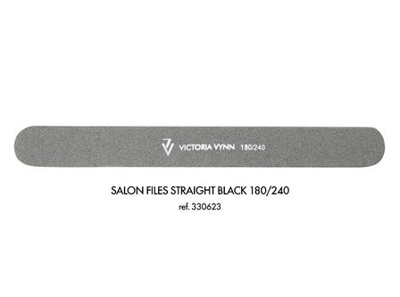 Victoria Vynn&trade; Salon files straight black 180/240