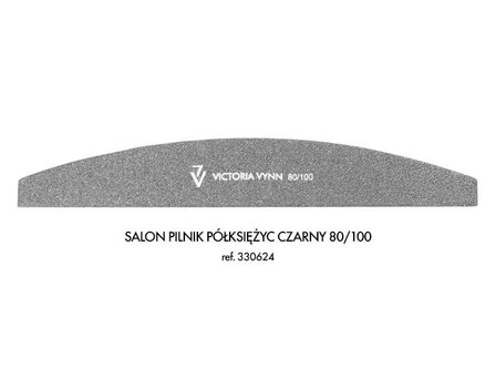 Victoria Vynn&trade; Salon files halfmoon black 80/100