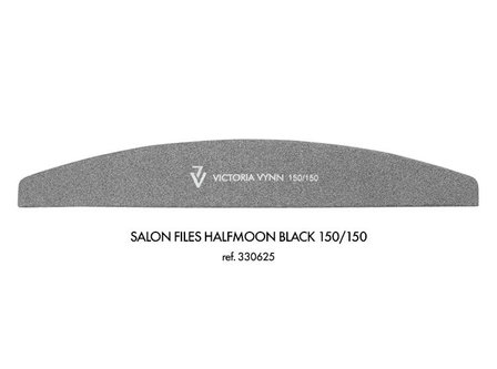 Victoria Vynn™ Salon files halfmoon black 150/150