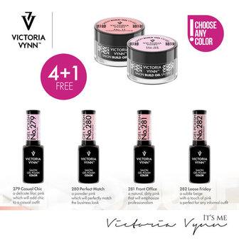 Dress Code Salon Bundel - Bestel alle 4 kleuren en ontvang 1 Victoria Vynn Builder Gel naar wens 15ml. gratis
