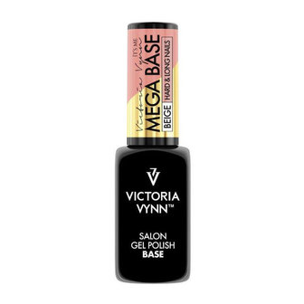 Rubber Base - Victoria Vynn&trade; Gel Polish Mega Base - Hard &amp; Long Nails - BEIGE 8 ml. - builder gel in een flesje - Nude van kleur