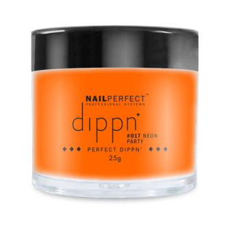 Dip poeder voor nagels | Dippn Nailperfect | 017 Neon Party | 25gr | Oranje