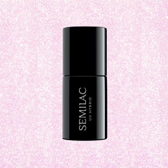 Semilac Gellak | 390 Spark Of Bare Love | 7 ml | Roze Glitter