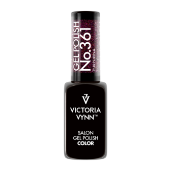Gellak Victoria Vynn&trade; Salon Collectie Holo Colorido 361 | Purpurina | Donkerpaars