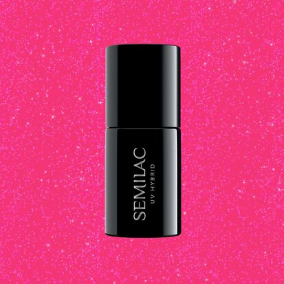 Semilac Gellak | 426 Sweet Luck | Power Neons Collectie | 7 ml | Roze  Shimmer