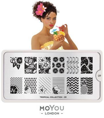 MoYou London Stempelplaat - Nail Art Stamping Tropical 09