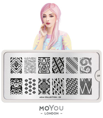 MoYou London Stempelplaat - Nail Art Stamping Asia 09