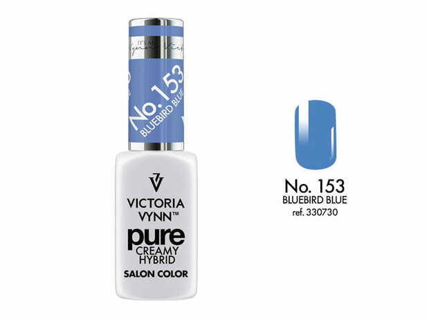 Gellak Victoria Vynn™ Gel Nagellak - Gel Polish - Pure Creamy Hybrid  - 8 ml - Bluebird Blue  - 153