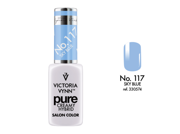 Gellak Victoria Vynn™ Gel Nagellak - Gel Polish - Pure Creamy Hybrid  - 8 ml - Sky Blue  - 117