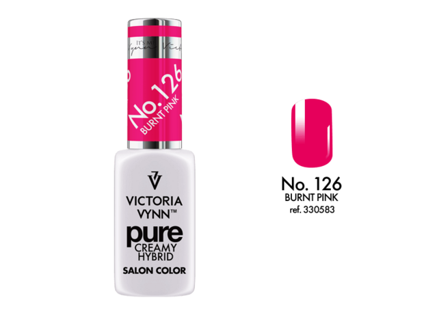 Gellak Victoria Vynn™ Gel Nagellak - Gel Polish - Pure Creamy Hybrid  - 8 ml - Burnt Pink  - 126