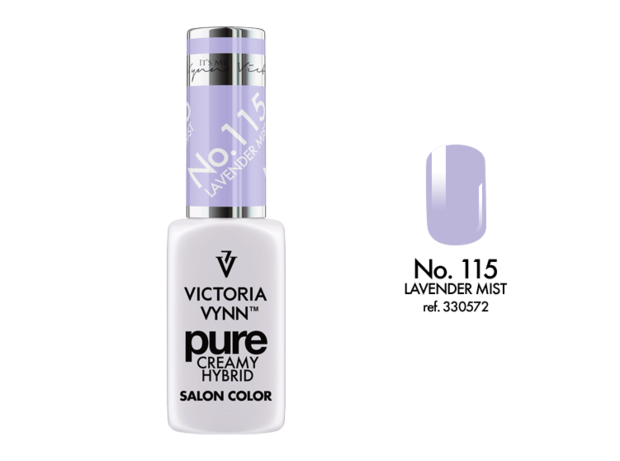 Gellak Victoria Vynn™ Gel Nagellak - Gel Polish - Pure Creamy Hybrid  - 8 ml - Mist Lavender  - 115