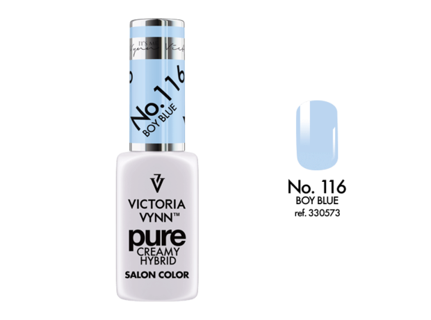 Gellak Victoria Vynn™ Gel Nagellak - Gel Polish - Pure Creamy Hybrid  - 8 ml - Boy Blue  - 116