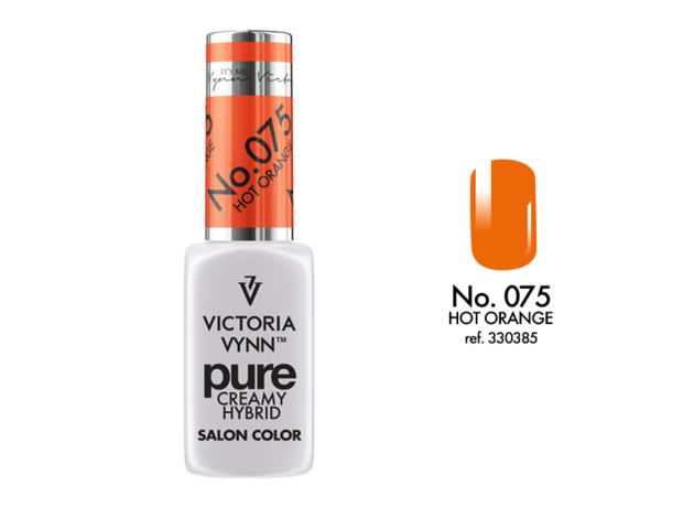 Gellak Victoria Vynn™ Gel Nagellak - Gel Polish - Pure Creamy Hybrid  - 8 ml - Hot Orange  - 075