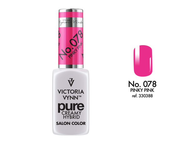 Gellak Victoria Vynn™ Gel Nagellak - Gel Polish - Pure Creamy Hybrid  - 8 ml - Pinky Pink  - 078