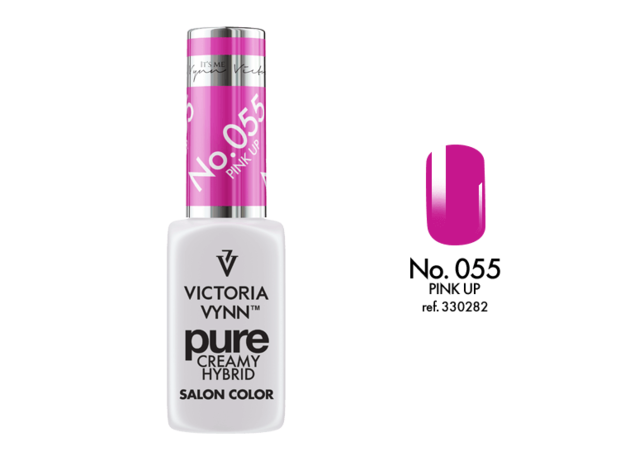 Gellak Victoria Vynn™ Gel Nagellak - Gel Polish - Pure Creamy Hybrid  - 8 ml - Up Pink  - 055