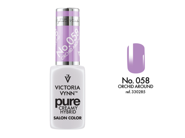 Gellak Victoria Vynn™ Gel Nagellak - Gel Polish - Pure Creamy Hybrid  - 8 ml - Orchid Around  - 058