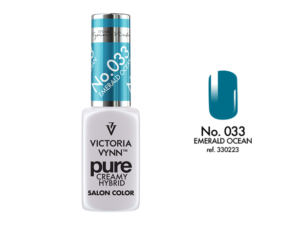 Gellak Victoria Vynn™ Gel Nagellak - Gel Polish - Pure Creamy Hybrid  - 8 ml - Emerald Ocean  - 033 - Groen