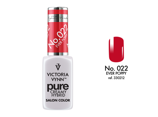 Gellak Victoria Vynn™ Gel Nagellak - Gel Polish - Pure Creamy Hybrid  - 8 ml - Ever Poppy  - 022 - Rood