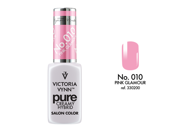 Gellak Victoria Vynn™ Gel Nagellak - Gel Polish - Pure Creamy Hybrid  - 8 ml - Pink Glamour  - 010 - Rose
