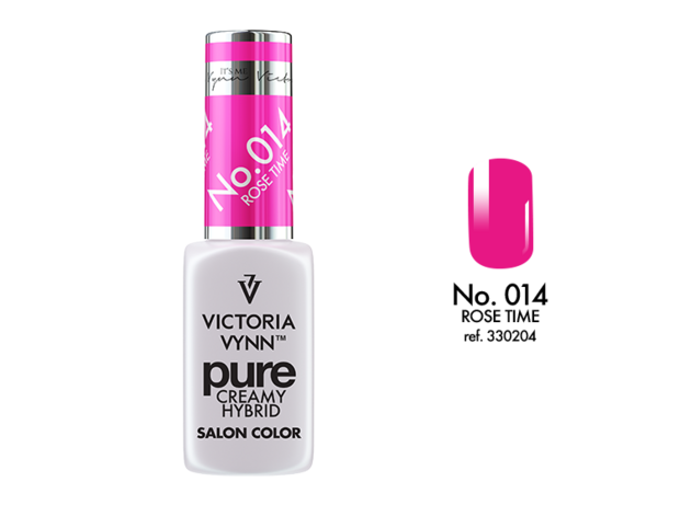 Gellak Victoria Vynn™ Gel Nagellak - Gel Polish - Pure Creamy Hybrid  - 8 ml - Rose Time  - 014 - Fuchsia