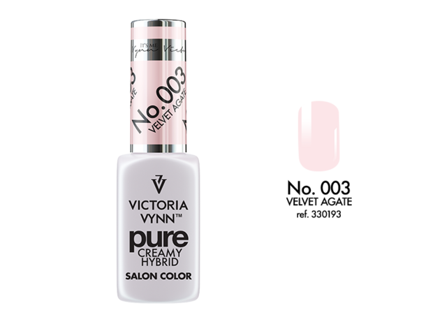 Gellak Victoria Vynn™ Gel Nagellak - Gel Polish - Pure Creamy Hybrid  - 8 ml - Velvet Agate   - 003 - Rose