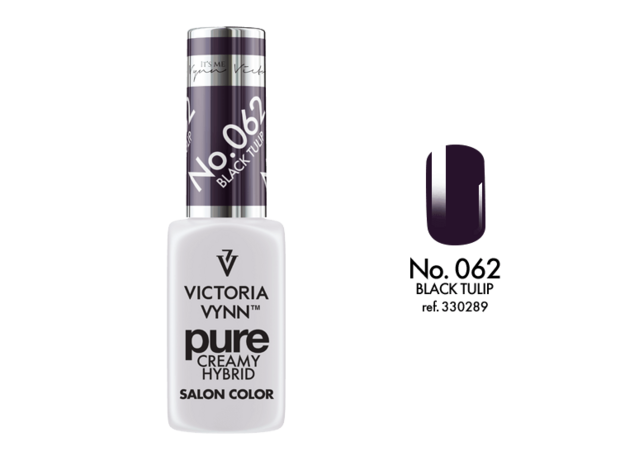 Gellak Victoria Vynn™ Gel Nagellak - Gel Polish - Pure Creamy Hybrid  - 8 ml - Black Tulip  - 062