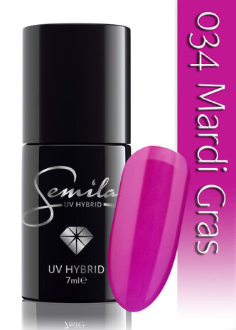 034 UV Hybrid Semilac Mardi Gras 7 ml.