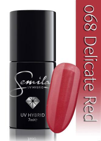 068 UV Hybrid Semilac Delicate Red 7 ml.