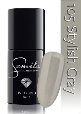 105 UV Hybrid Semilac Stylish Gray 7 ml.
